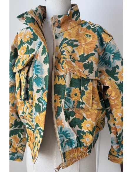 Veste Fleurs Jaune IRIS
