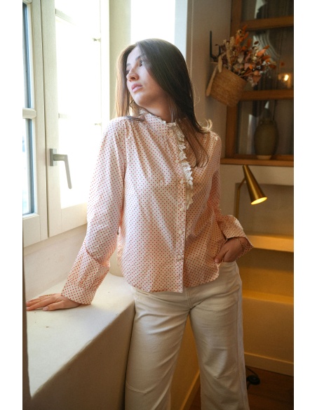 Chemisier Pois Rouge CHERI