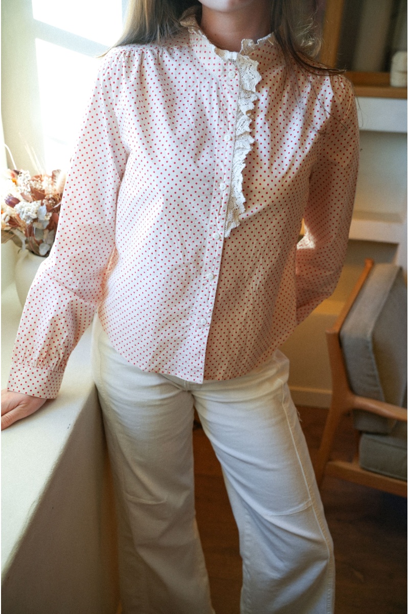 Chemisier Pois Rouge CHERI 2