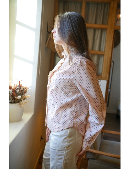 Chemisier Pois Rouge CHERI