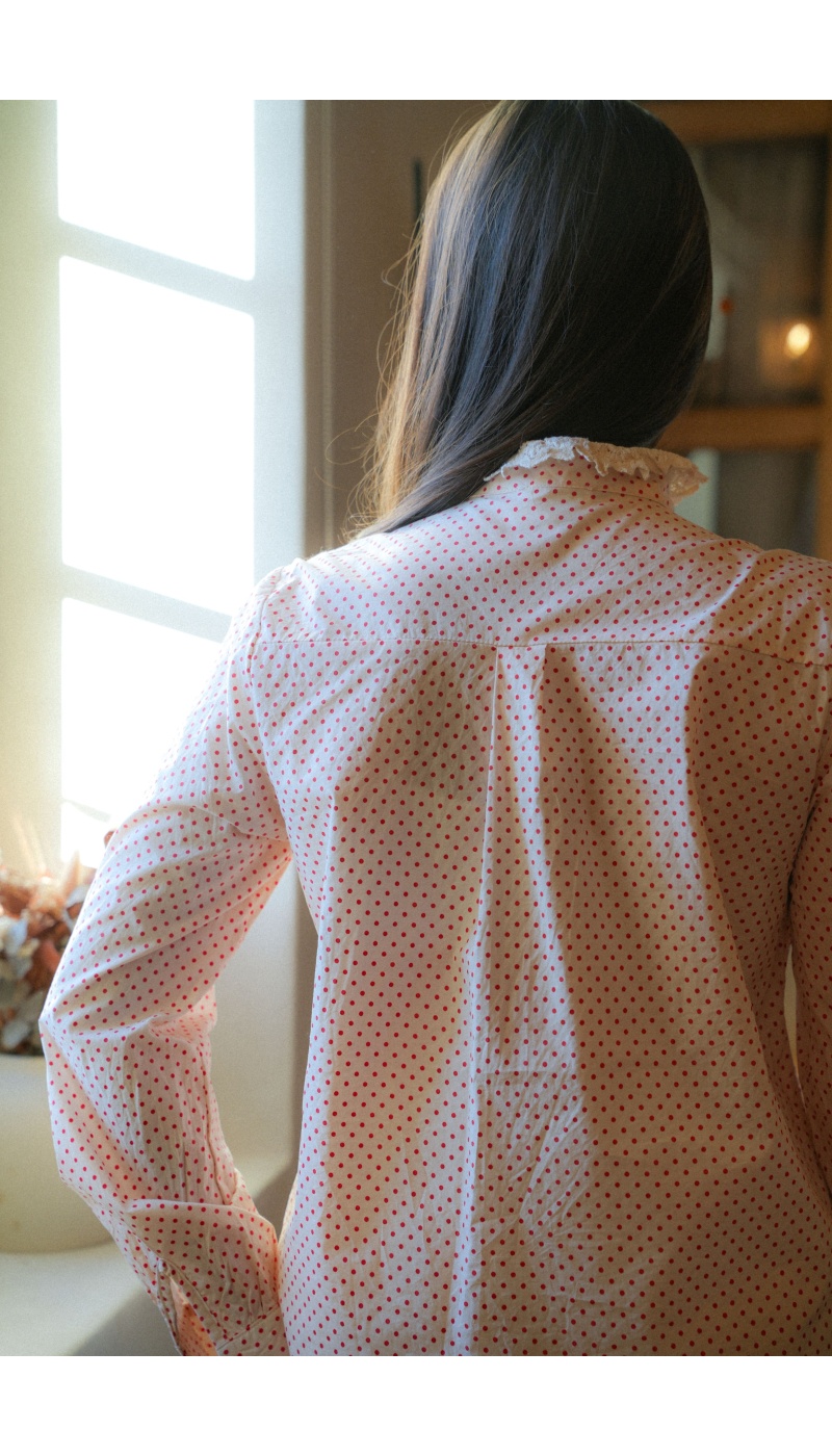 Chemisier Pois Rouge CHERI
