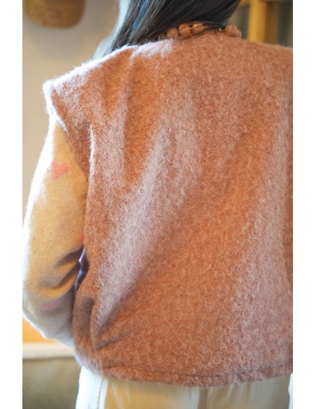 Gilet Maille Poudré CLAUDIA