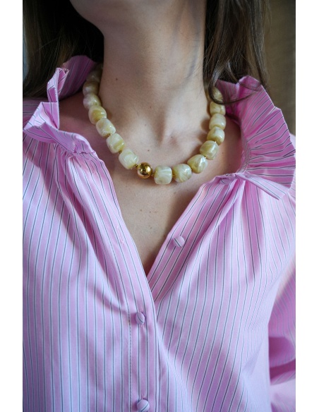 Collier Perle Beige NINA