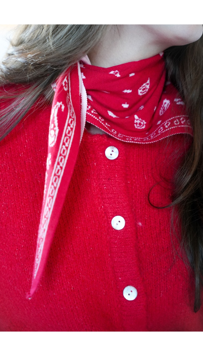Foulard Bandana Rouge CORAZON