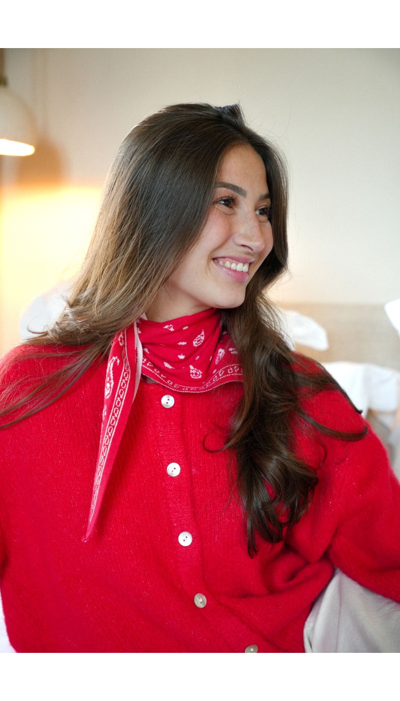 Foulard Bandana Rouge CORAZON