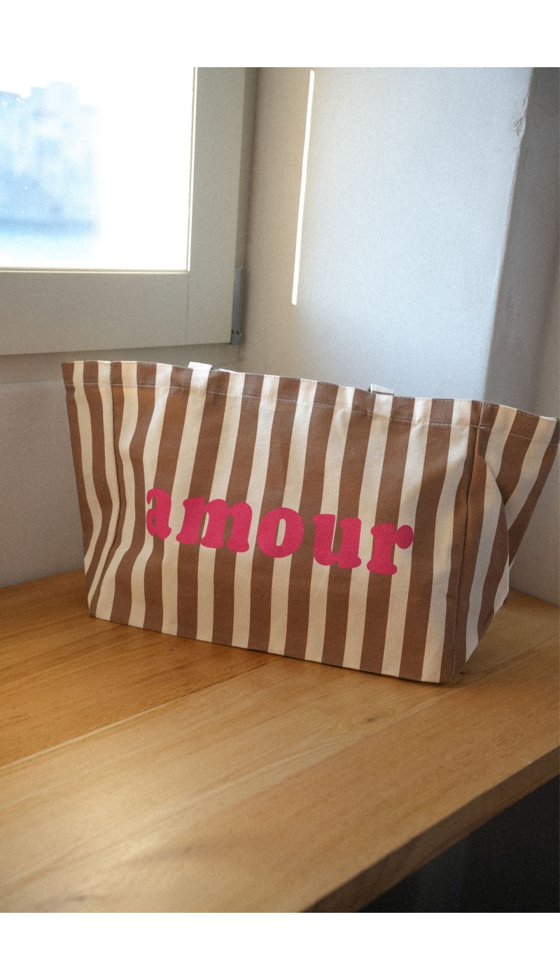 JUBYLEE BE FIRST RAYE TAUPE SACS TOILE