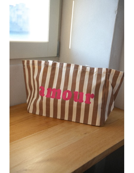 JUBYLEE BE FIRST RAYE TAUPE SACS TOILE