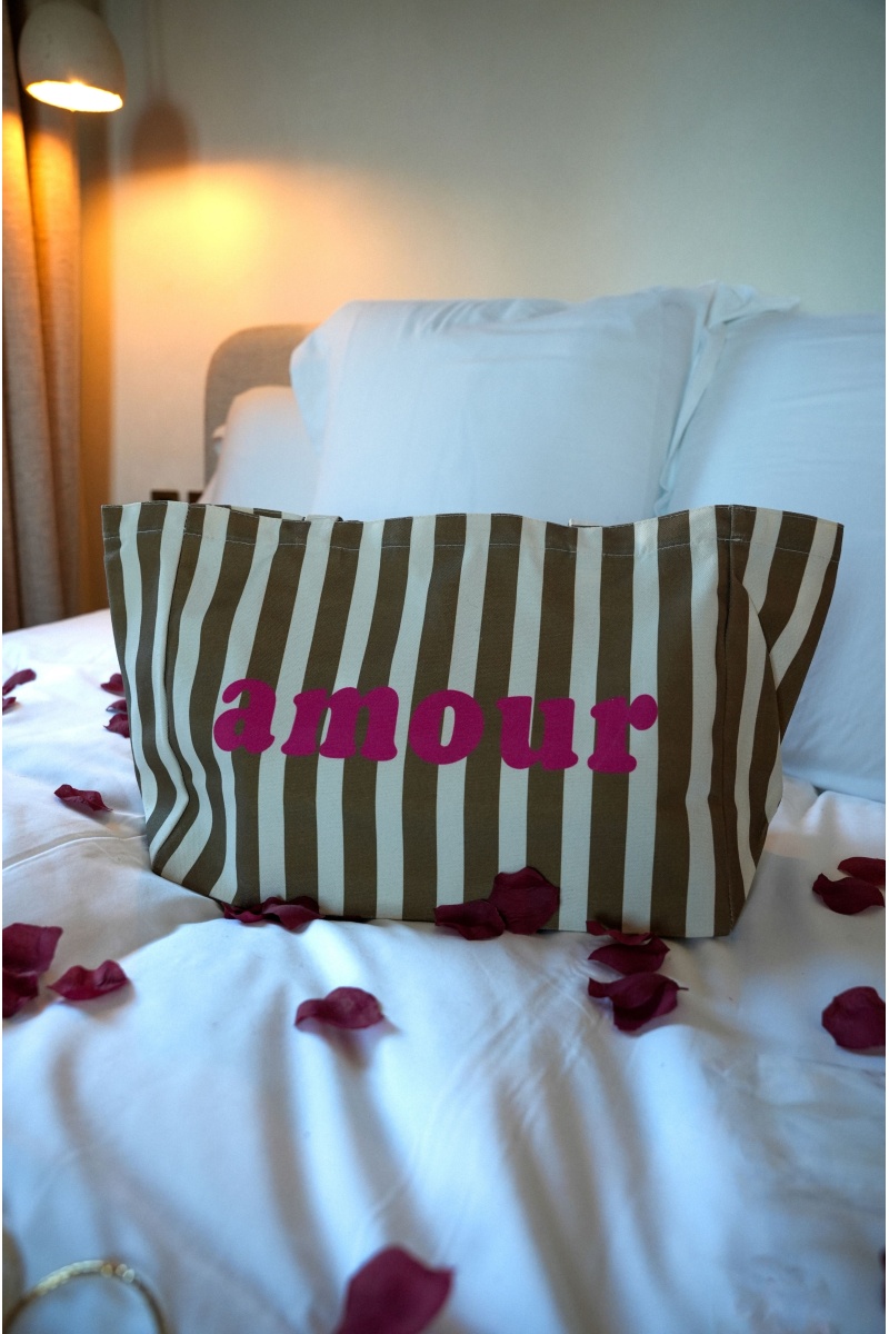 JUBYLEE BE FIRST RAYE TAUPE SACS TOILE