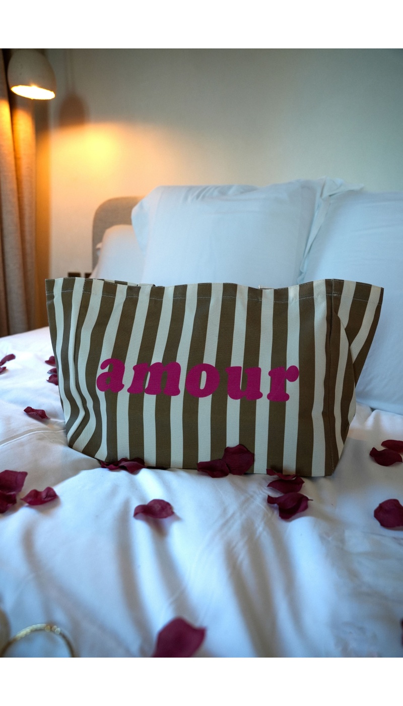 JUBYLEE BE FIRST RAYE TAUPE SACS TOILE