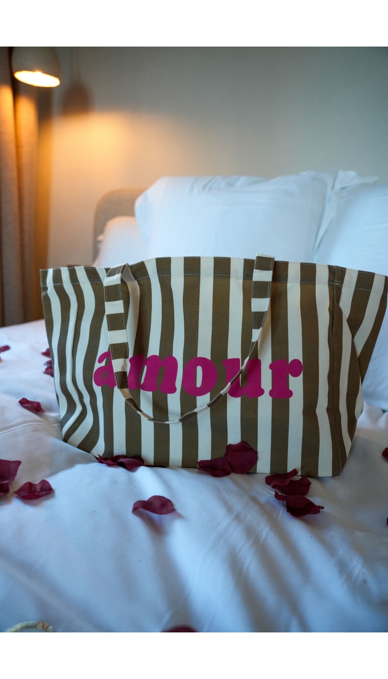 JUBYLEE BE FIRST RAYE TAUPE SACS TOILE