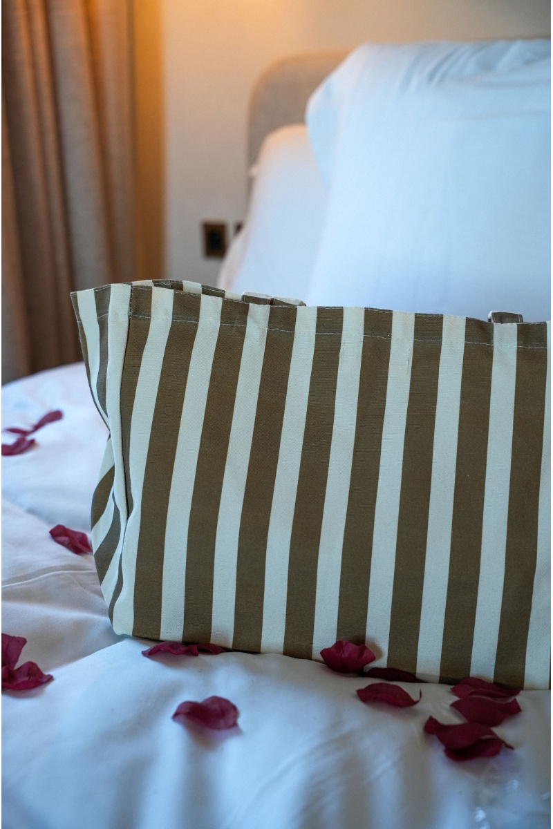 JUBYLEE BE FIRST RAYE TAUPE SACS TOILE 2