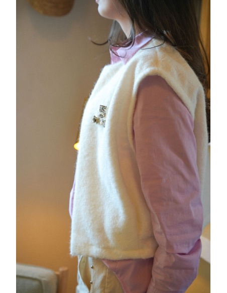 senes SANSMA BLANC GILET FEMME