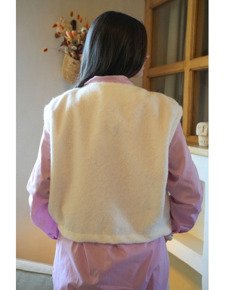 senes SANSMA BLANC GILET FEMME