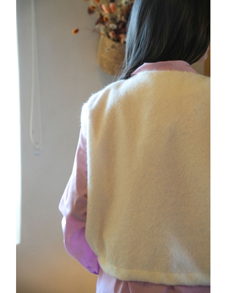 Gilet Maille Blanc CLAUDIA