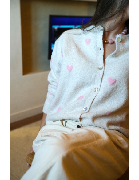 PRESSPLAY COEUR EC/ROS GILET FEMME