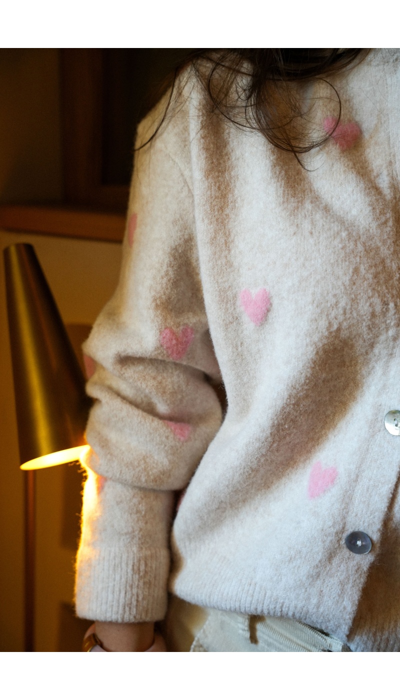 Gilet Coeurs Rose LOVE