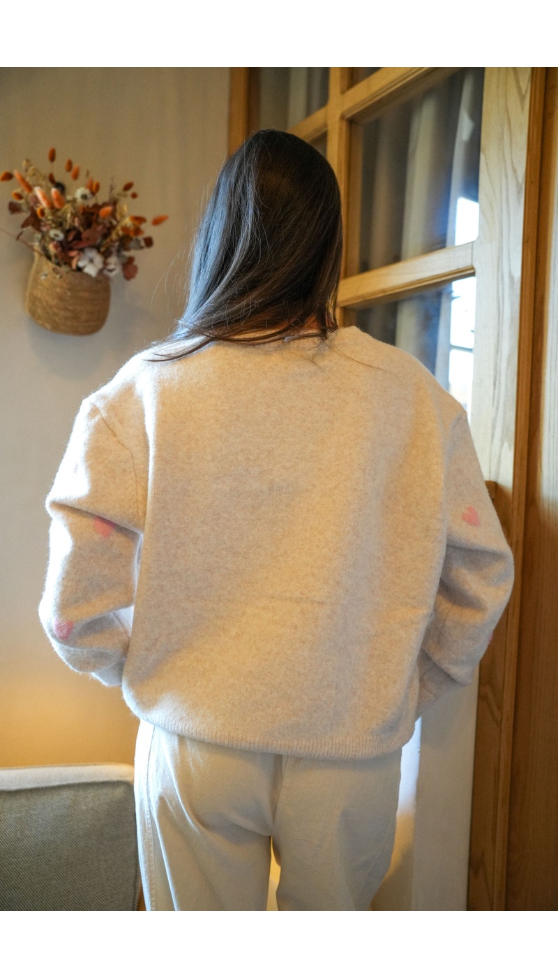 Gilet Coeurs Rose LOVE