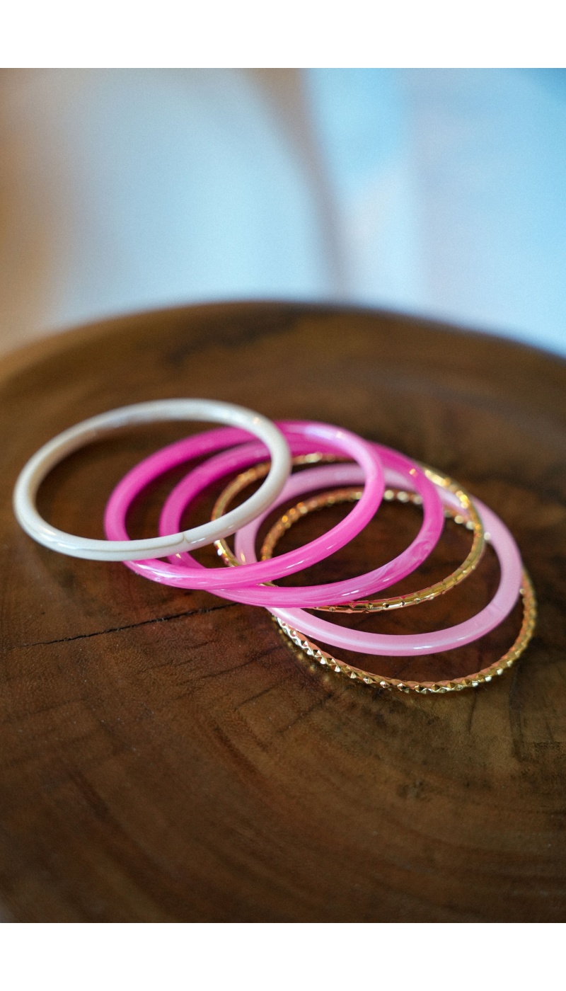 Set Jonc Rose Doré ROMY