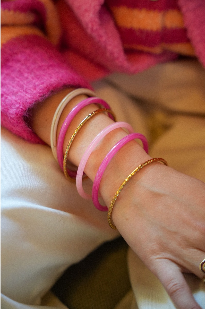 Set Jonc Rose Doré ROMY