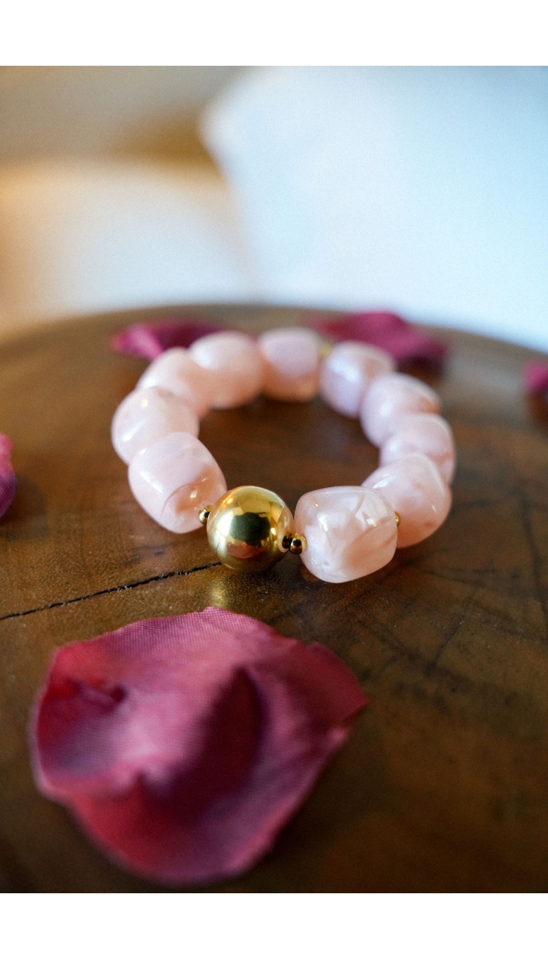 Bracelet Perles Rose NINA