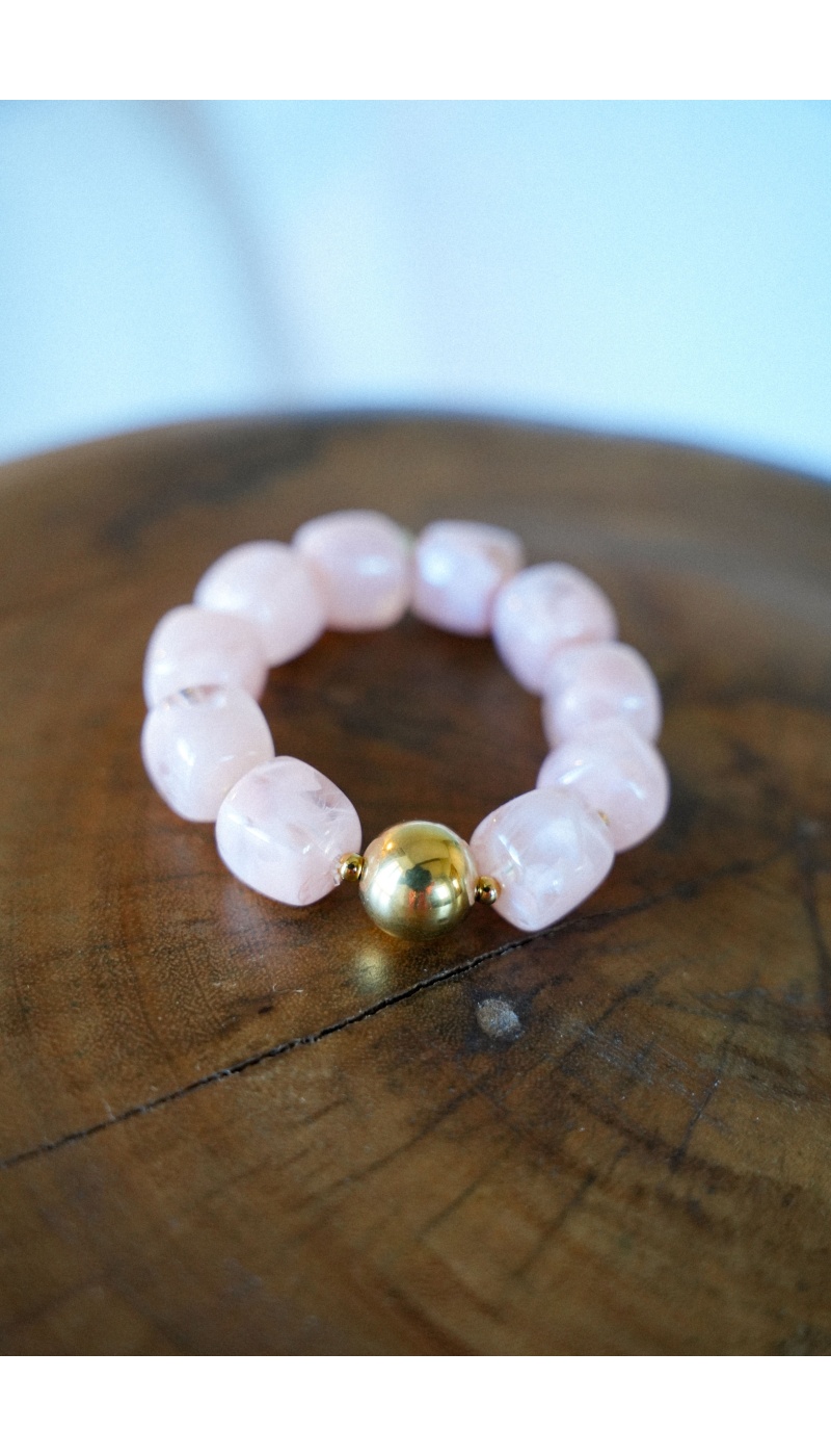 Bracelet Perles Rose NINA