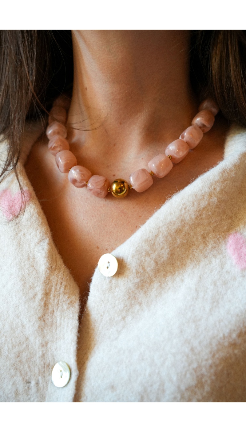 Collier Perle Rose NINA