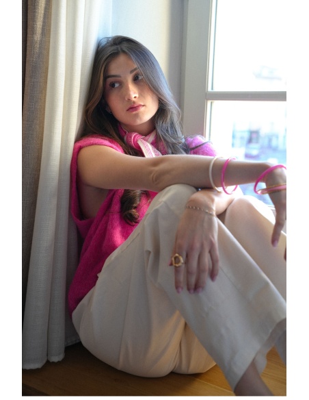 un huitieme-lukap SANSMA FUSHIA PULL FEMME