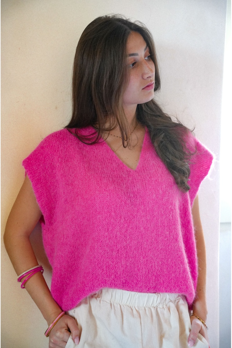 Pull Alpaga Fuchsia MAMAH 2