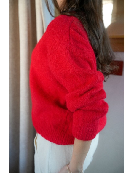 LILY DRESSING SO KITSCH BOUTON ROUGE GILET FEMME