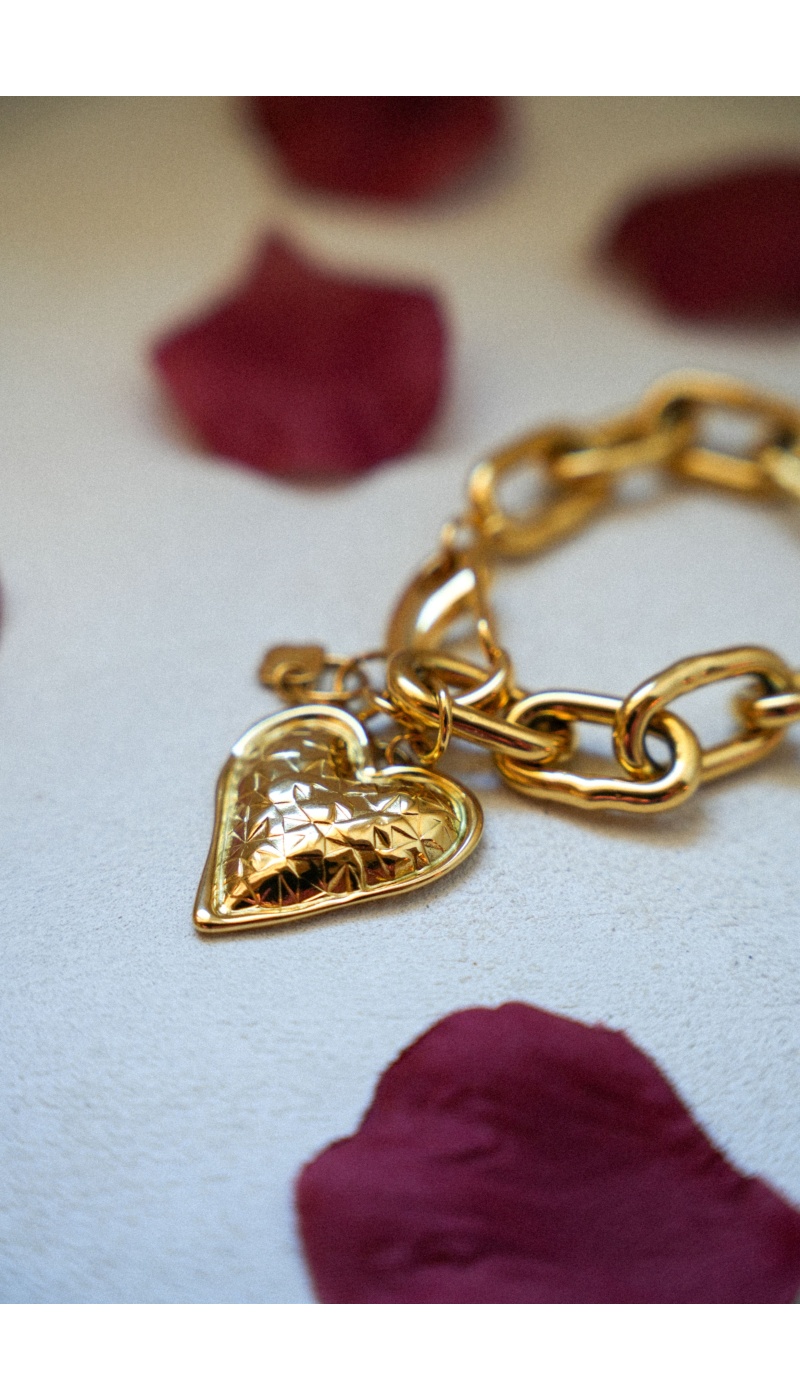 Bracelet Maille Coeur ROMEO