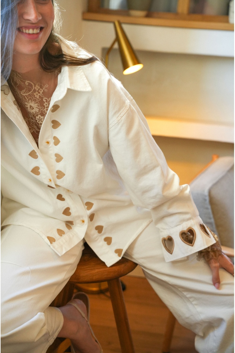 musy muse COEUR ECRU VESTES FEMME 2