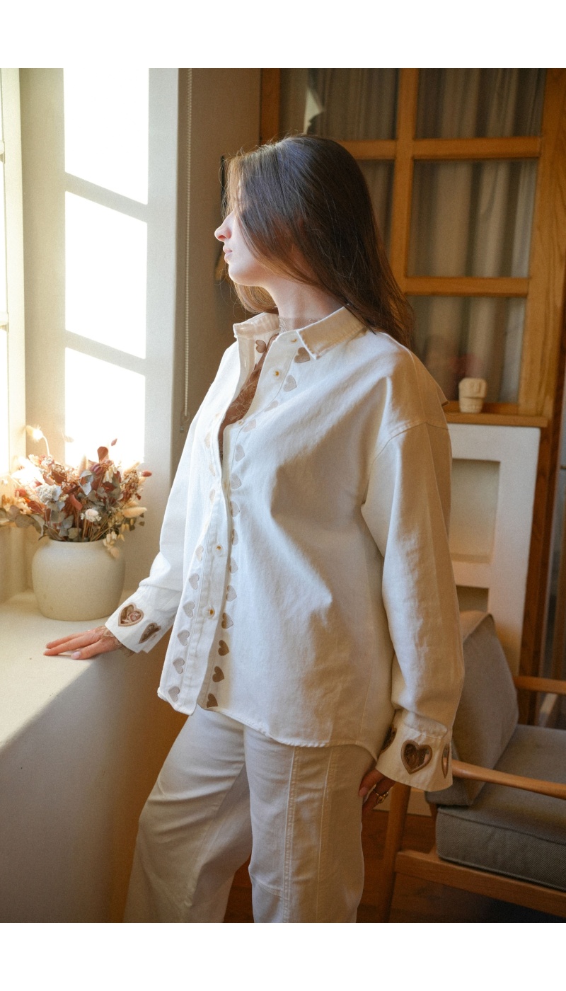 musy muse COEUR ECRU VESTES FEMME