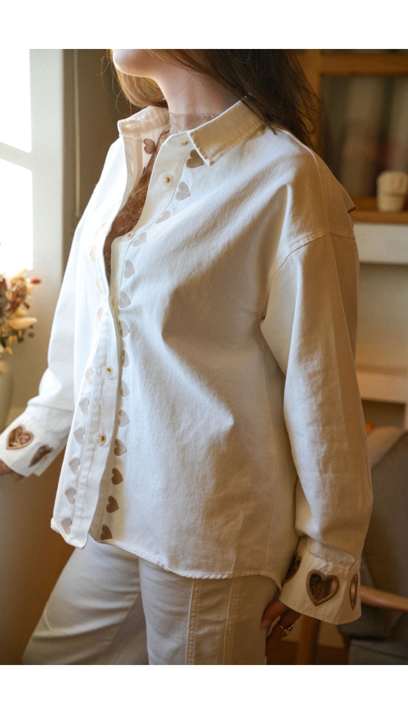 musy muse COEUR ECRU VESTES FEMME