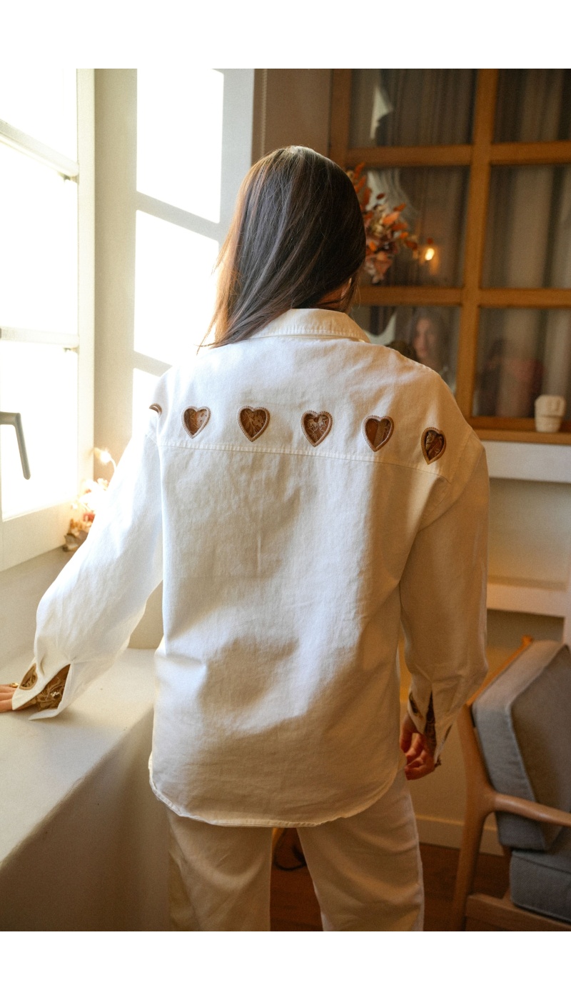 musy muse COEUR ECRU VESTES FEMME