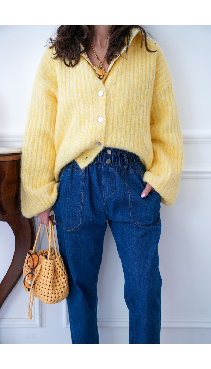 Gilet Laine Jaune MAYA