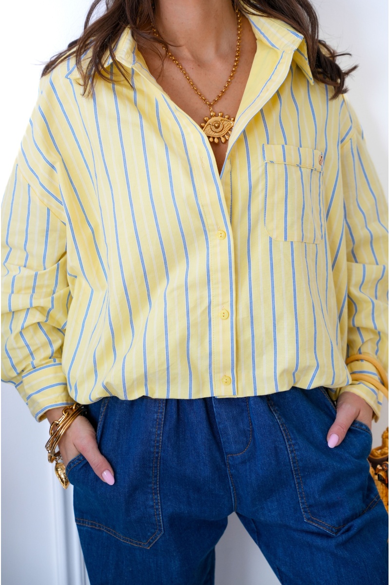 Chemisier Rayé Jaune PENELOPE 2