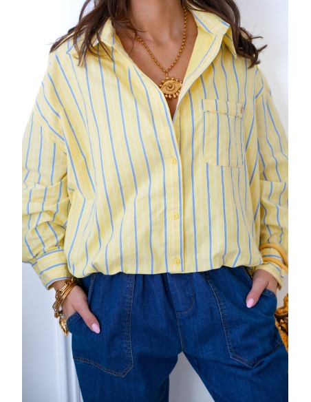 Chemisier Rayé Jaune PENELOPE