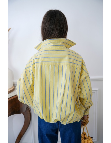 Chemisier Rayé Jaune PENELOPE
