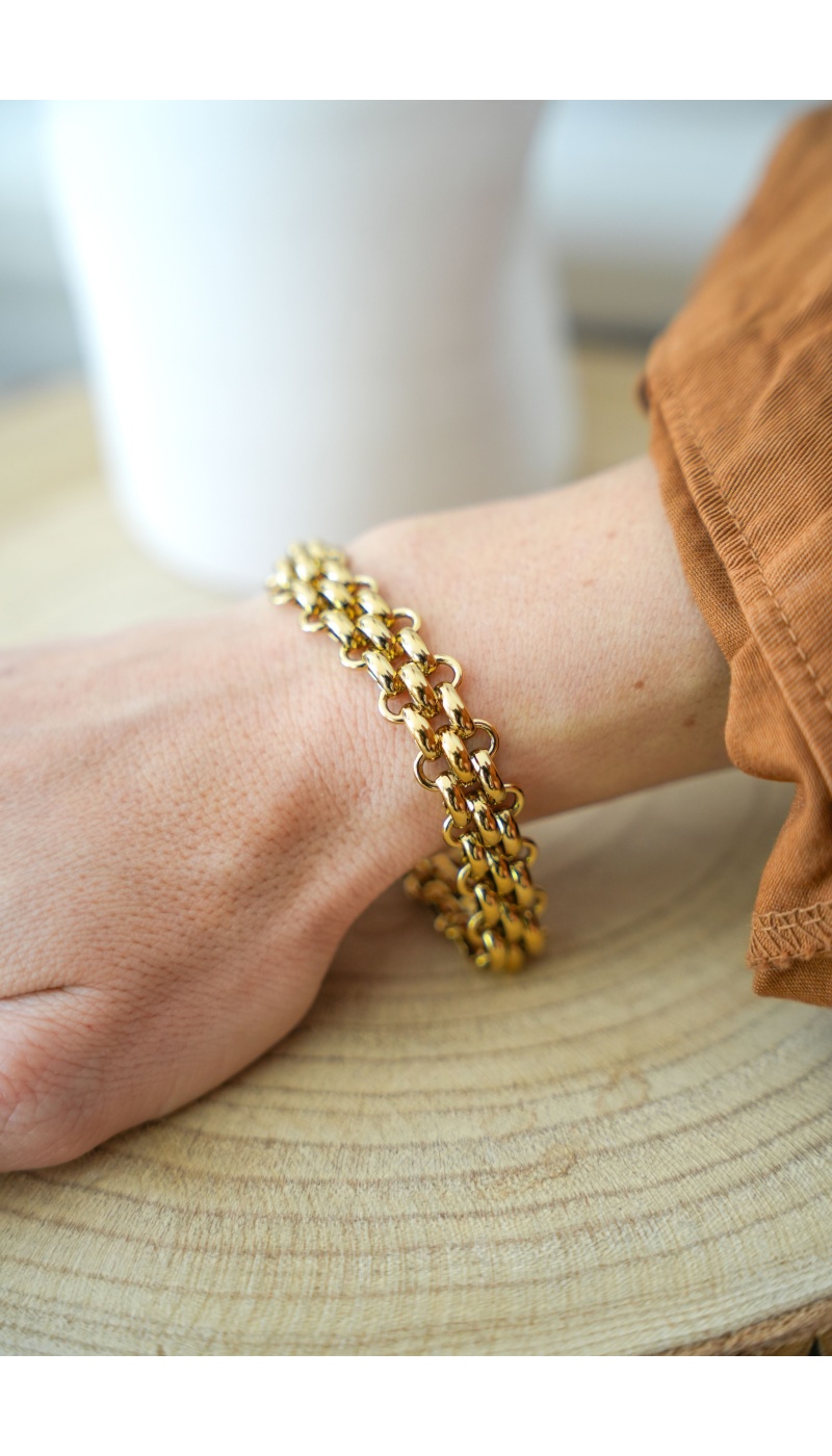 Bracelet Maille Doré DIANA