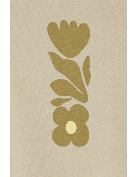 T-shirt Fleurs Beige BHSUN