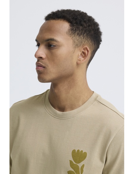 T-shirt Fleurs Beige BHSUN