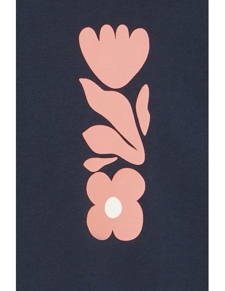 T-shirt Fleurs Marine BHSUN