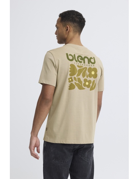 T-shirt Fleurs Beige BHSUN