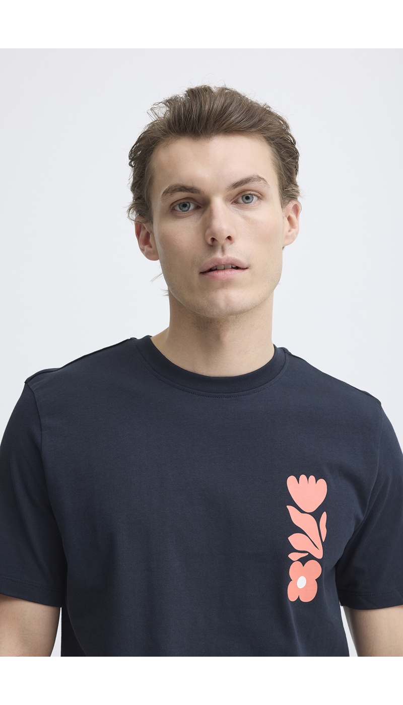 T-shirt Fleurs Marine BHSUN
