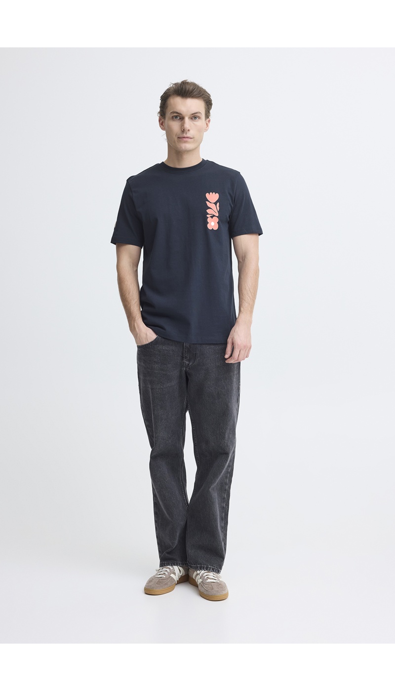 T-shirt Fleurs Marine BHSUN