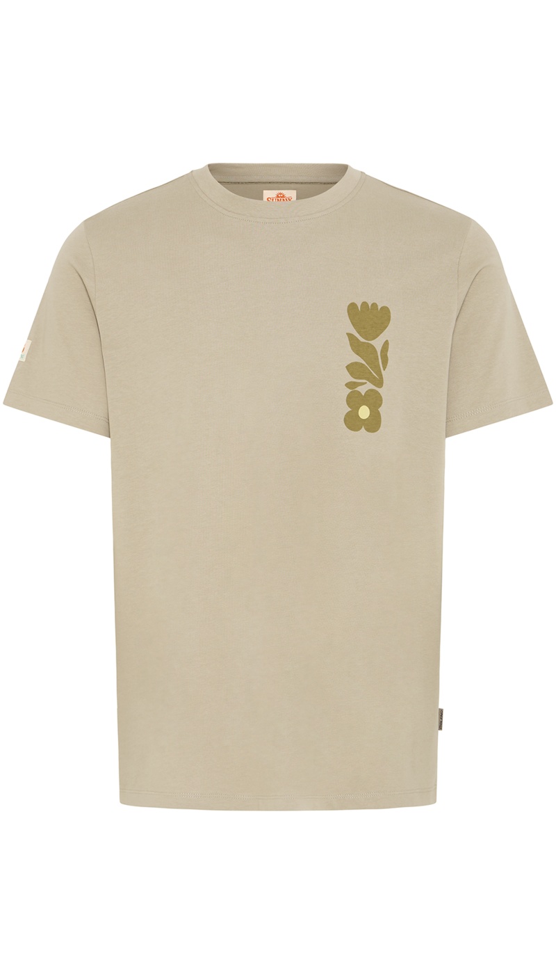 T-shirt Fleurs Beige BHSUN