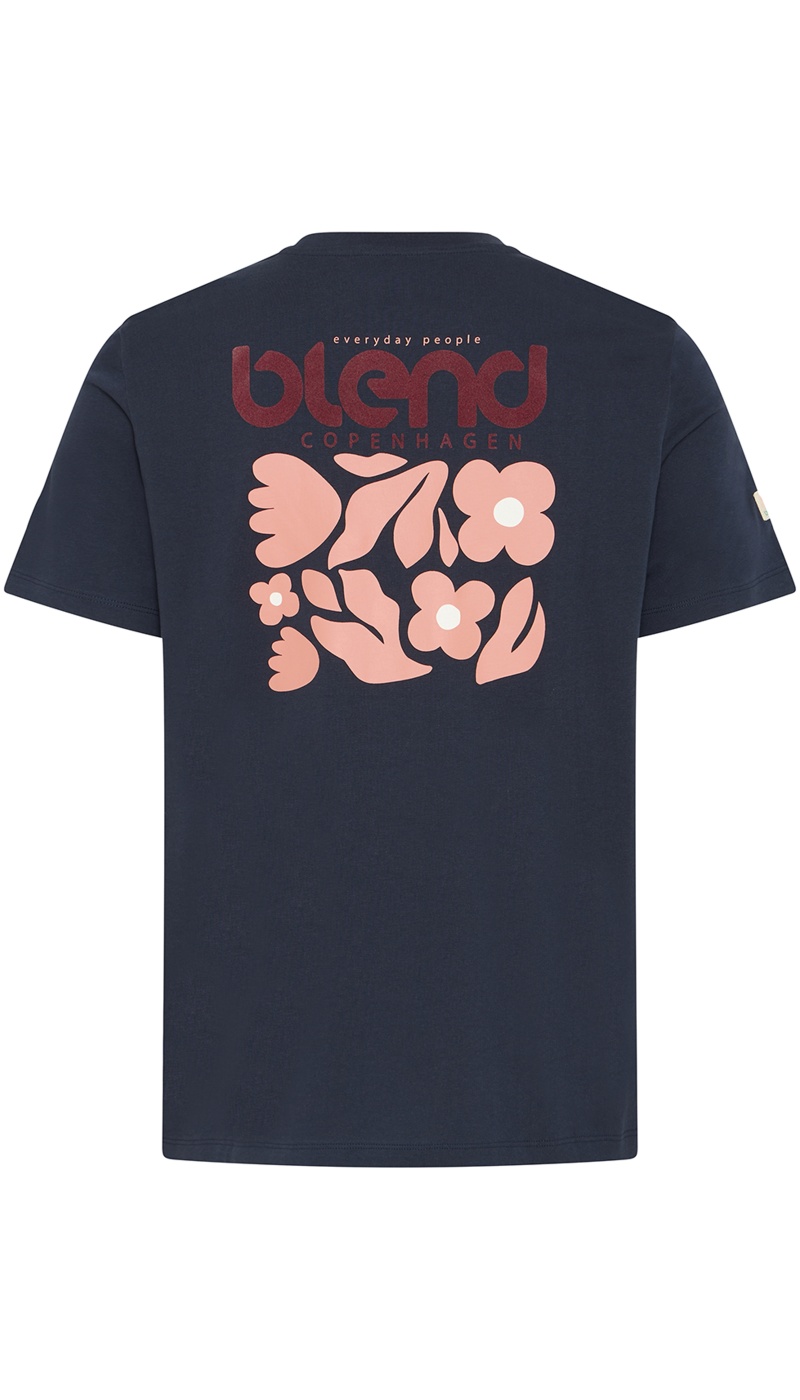 T-shirt Fleurs Marine BHSUN
