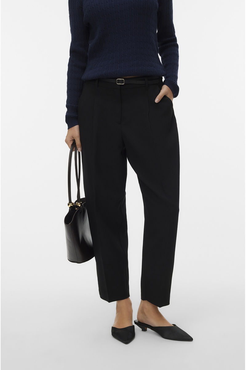 Pantalon Barrel Black VMELMA Longueur 32