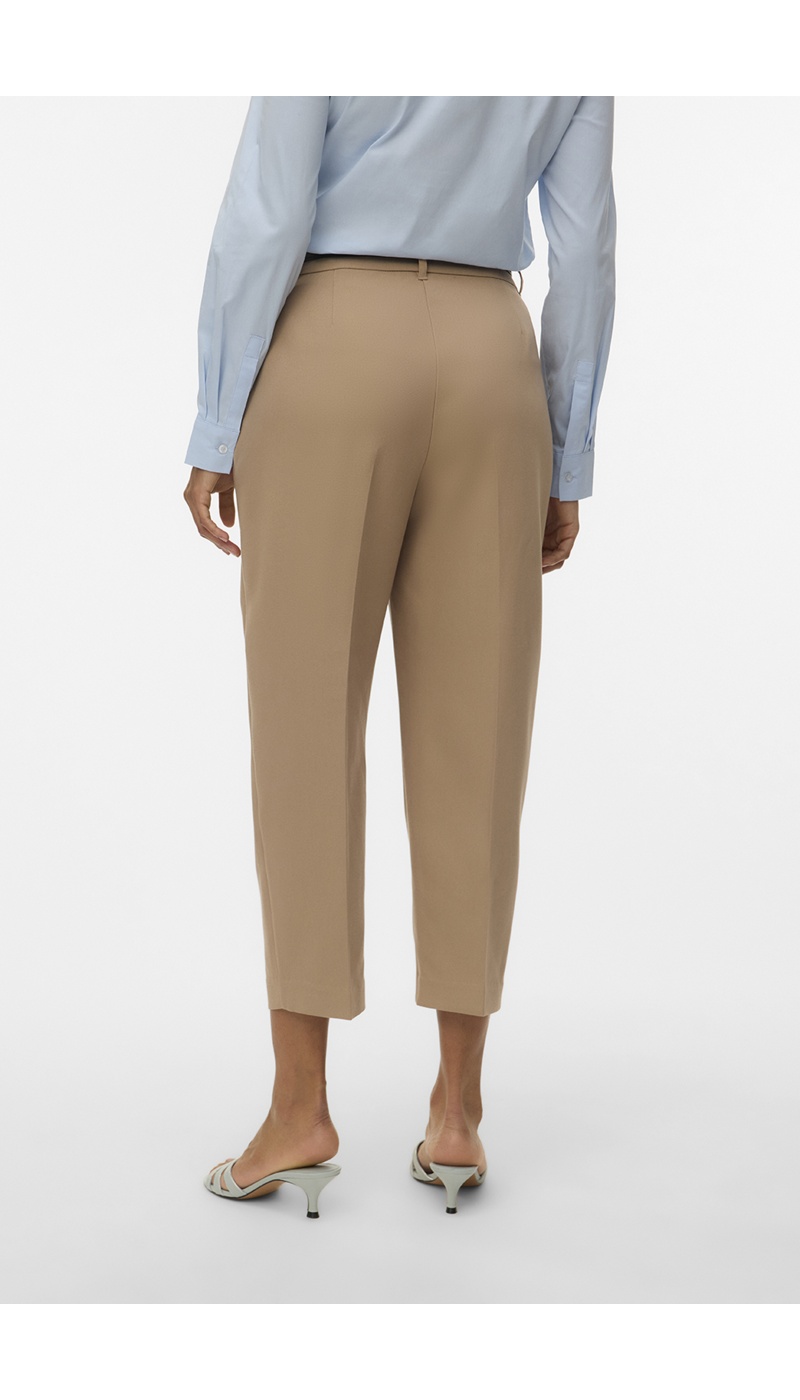 Pantalon Barrel Silver Mink VMELMA Longueur 30