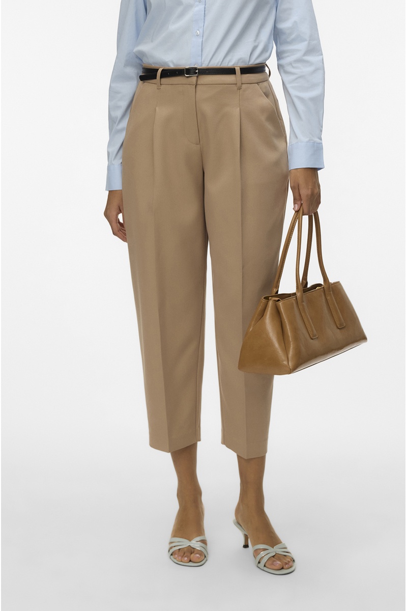 Pantalon Barrel Silver Mink VMELMA Longueur 32 2